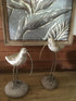 Painted Clay Birds on Rocks - Set of Three